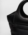 Стеганая сумка-тоут Cala S из нейлона, цвет черный - миниатюра 3