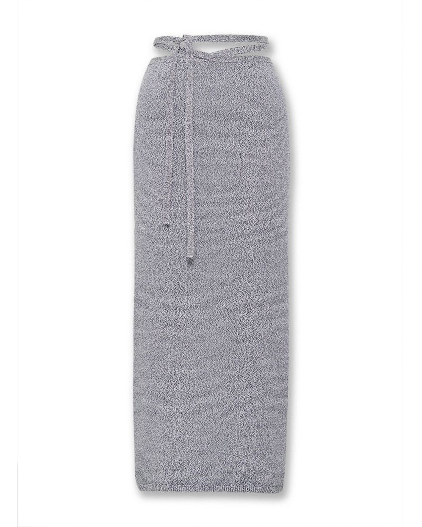 Трикотажная юбка-карандаш Miro с завязками на поясе