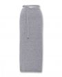 Трикотажная юбка-карандаш Miro с завязками на поясе, цвет светло-серый - миниатюра 1