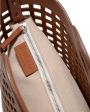 Сетчатая сумка-тоут Colmado из кожи, цвет коричневый - миниатюра 3