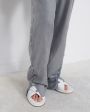 Шерстяные брюки Checa с акцентными пуговицами, цвет серый - миниатюра 4