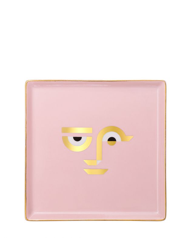 Декоративная тарелка Appolo II, цвет розовый - изображение 1
