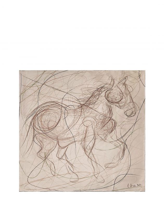 Lhasa Платок Cheval Nomade, цвет бежевый - изображение 1