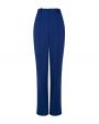 YUZEFI Костюмные брюки с разрезами, цвет синий - миниатюра 1