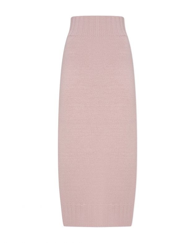 Трикотажная юбка миди Edith, цвет розовый - изображение 1