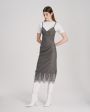 WOS Шерстяное платье с кружевом, цвет серый - миниатюра 6