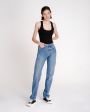 Прямые джинсы Victoria, цвет голубой - миниатюра 2