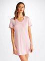 Derek Rose Пижамное платье-футболка Lara, цвет розовый - миниатюра 7