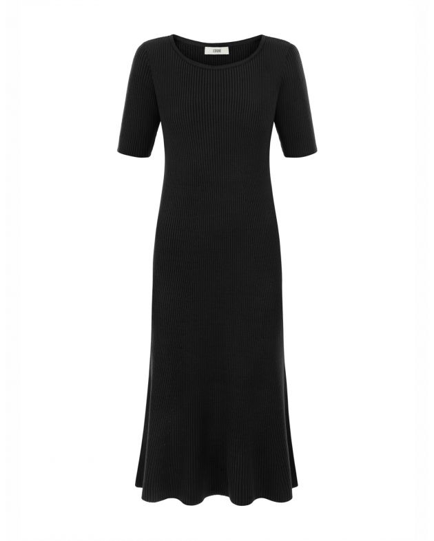 Трикотажное платье Nora, цвет черный - изображение 1