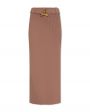 Вязаная юбка Avalon с ремнем, цвет коричневый - миниатюра 1