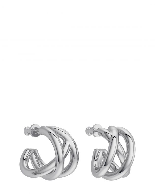 10.ТЕНГРАН Серьги Stuck, цвет серебряный - изображение 1