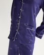Primrose Шелковая пижама с брюками, цвет синий - миниатюра 8