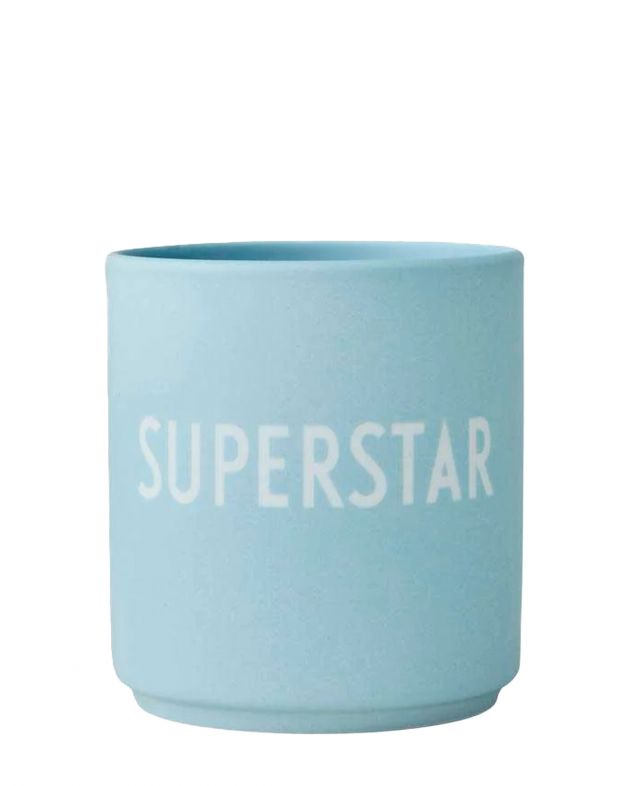 Design Letters Чашка Friendship с надписью «Superstar», цвет голубой - изображение 1