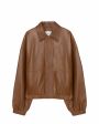 CORDERA Куртка из кожи, цвет карамельный - миниатюра 1