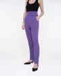 Шерстяные брюки-леггинсы Pinzon со съемными штрипками, цвет фиолетовый - миниатюра 4