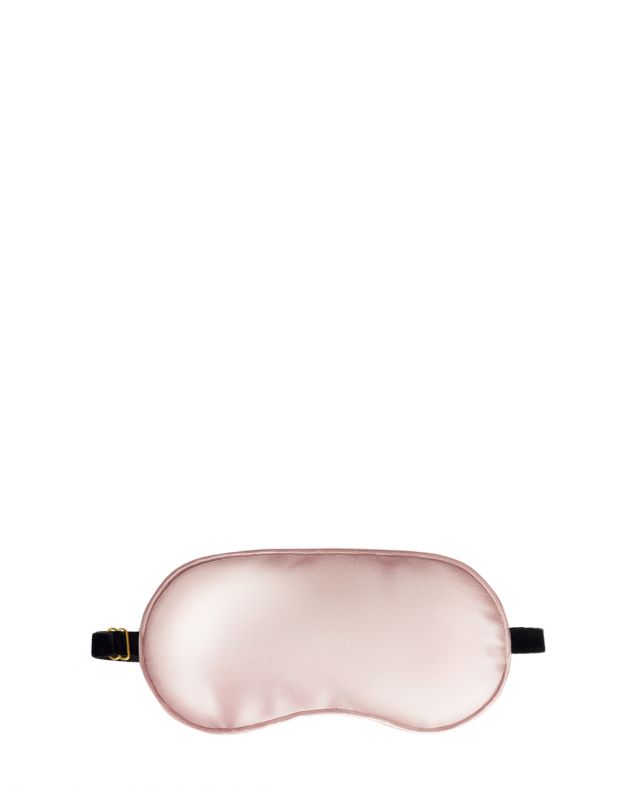 Шелковая маска для сна, цвет розовый - изображение 1