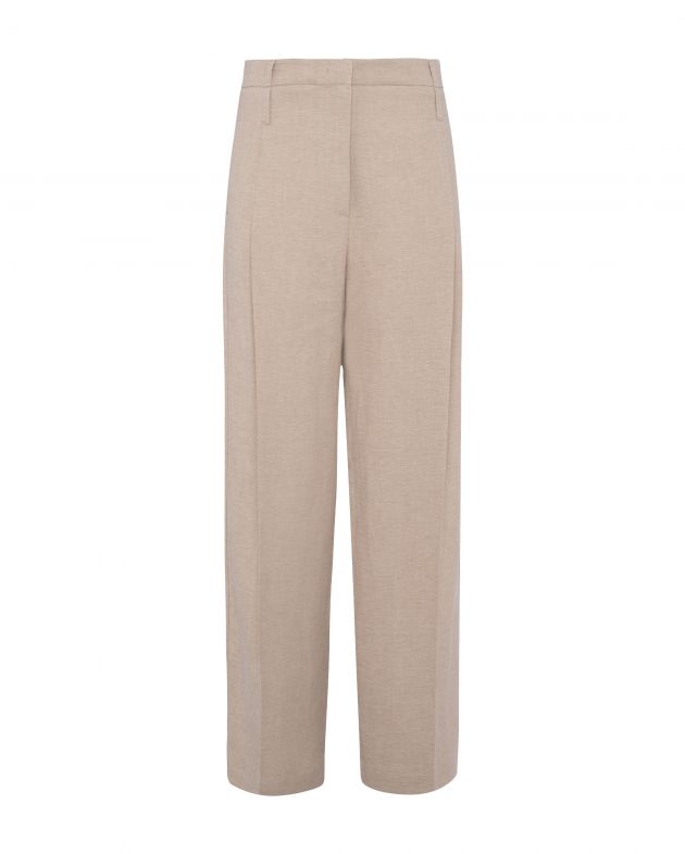 TELA Брюки, цвет бежевый - изображение 1