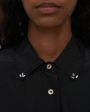 Forte Forte Рубашка с акцентным воротником, цвет черный - миниатюра 6