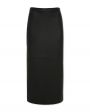 Max & Moi Кожаная юбка миди, цвет черный - миниатюра 1