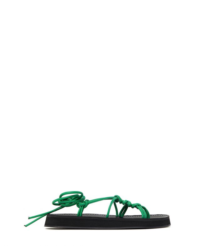 Cандалии Fermada Sport на платформе с узелками, цвет зеленый - изображение 1