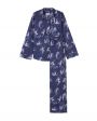 Пижамный костюм с брюками, цвет синий - миниатюра 1