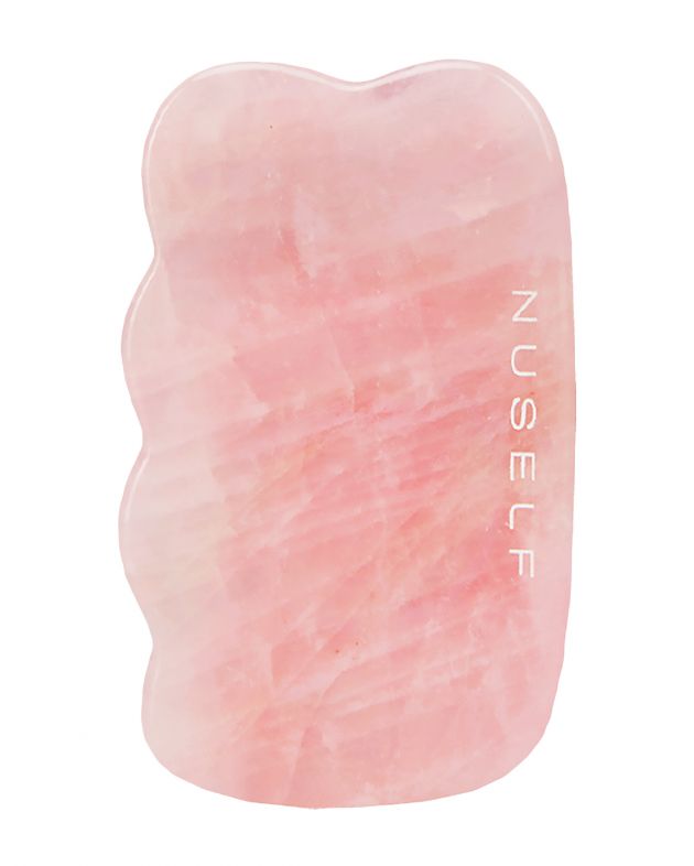 Массажер гуаша для тела из розового кварца, цвет розовый - изображение 1