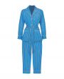Хлопковая пижама Aysha с брюками, цвет голубой - миниатюра 7