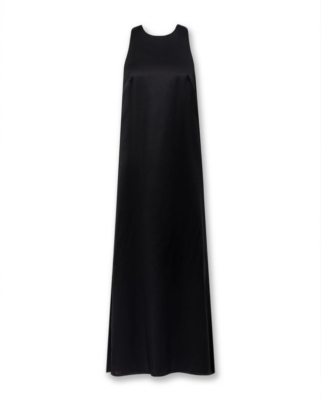 Шелковое платье Sula, цвет черный - изображение 1