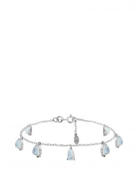 Браслет-цепочка с лунными камнями Water