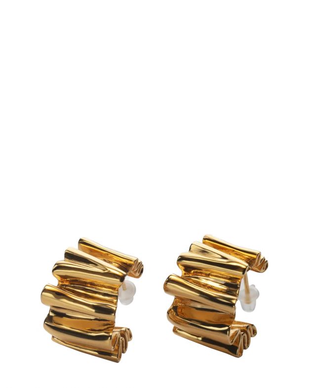 Ringstone Позолоченные серьги Mirror малые, цвет золотой - изображение 1