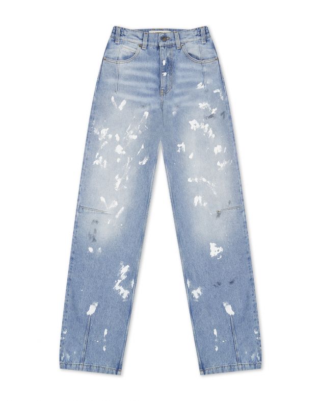 DARKPARK Прямые джинсы Lu с принтом, цвет голубой - изображение 1