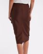 SHUSHU/TONG Юбка, цвет коричневый - миниатюра 5 SHUSHU/TONG Юбка, цвет коричневый - миниатюра 5