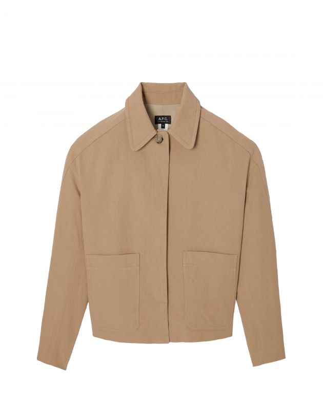 A.P.C. Куртка Bianca, цвет коричневый - изображение 1