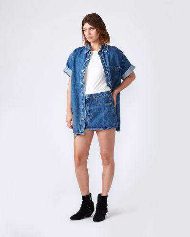 Джинсовая рубашка Sloane с короткими рукавами