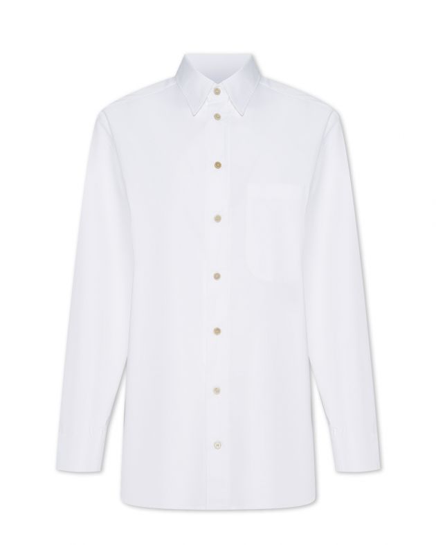 Рубашка оверсайз, цвет белый - изображение 1