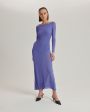 Двухслойное платье миди Bacall, цвет фиолетовый - миниатюра 2