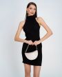 Платье мини Zero 403 с горловиной халтер, цвет черный - миниатюра 4