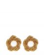 Beaded Breakfast Серьги-цветы в винтажном стиле - миниатюра 1