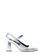 Туфли Mary Jane Pump на каблуке, цвет серебристый - миниатюра 1
