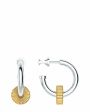 10.ТЕНГРАН Серьги Ribs Hoops, цвет серебряный - миниатюра 6