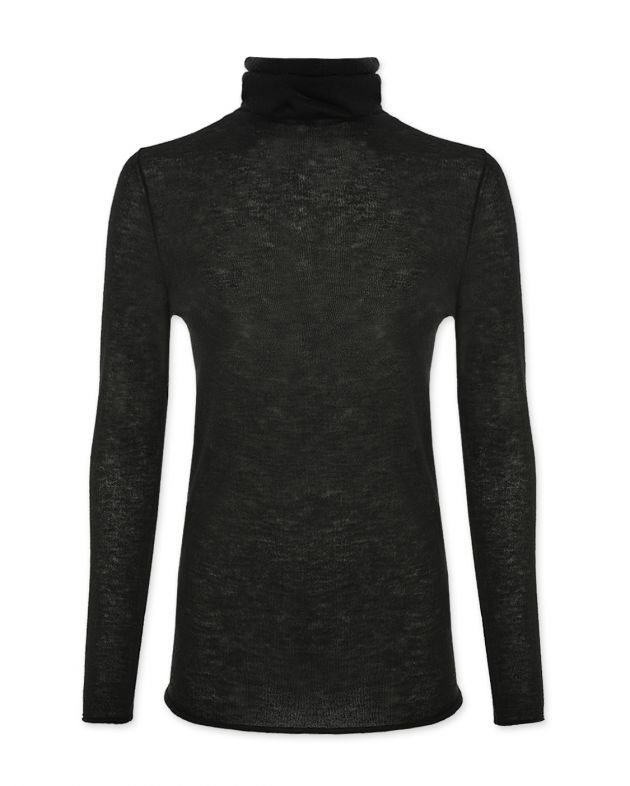 Max & Moi Кашемировый свитер с высоким горлом, цвет черный - изображение 1