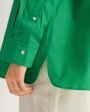 Оверсайз рубашка Espanto из хлопка, цвет зеленый - миниатюра 6