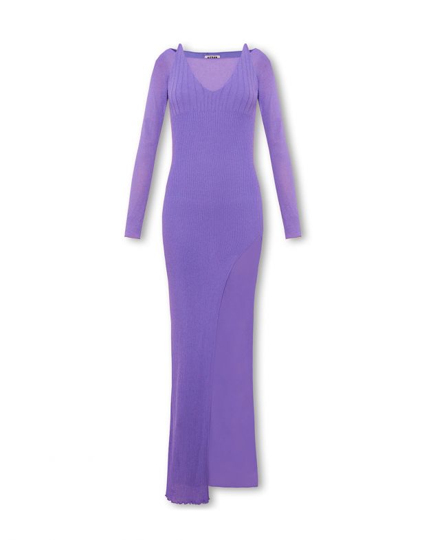 Двухслойное платье миди Bacall, цвет фиолетовый - изображение 1