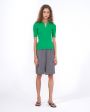 Erika Cavallini Рубашка-поло в рубчик, цвет зеленый - миниатюра 2