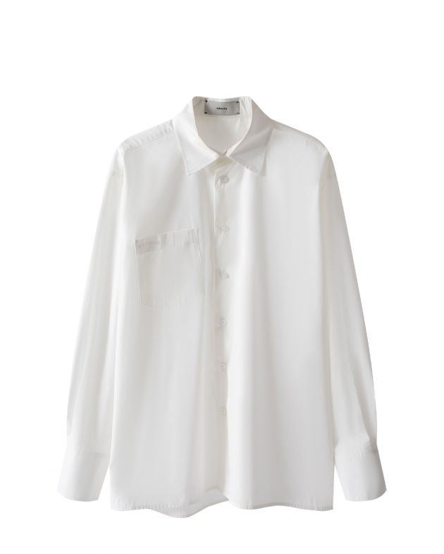 Рубашка Gentlewoman из хлопка, цвет белый - изображение 1