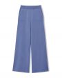 Широкие брюки из кашемира, цвет голубой - миниатюра 1