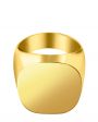 Кольцо-печатка, цвет золотой - миниатюра 1