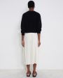 Плиссированная юбка Nanao из шелкового крепа, цвет белый - миниатюра 5