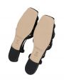 Дутые плетеные сандалии Cabersa из кожи, цвет черный - миниатюра 5