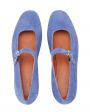 Замшевые туфли Mary Jane, цвет синий - миниатюра 3